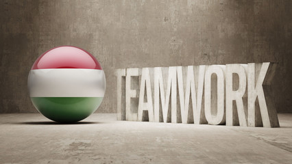 Hungary. Teamwork Concept.