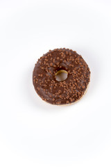 Jummy fresh isolated donuts on white background