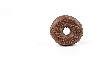 Fresh isolated donuts on white background