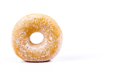 Fresh isolated donuts on white background