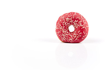 Fresh isolated donuts on white background