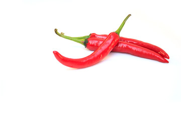 pepper on white background