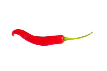 Red chili pepper isolated on a white background