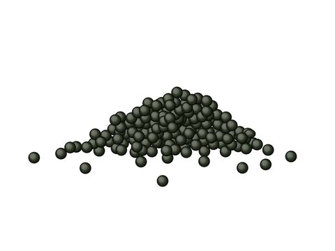 recommend clip art: Black Caviar or Black Tobiko on White Background