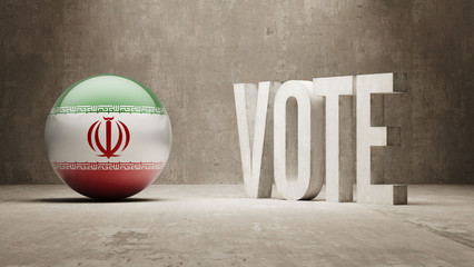 Iran. Vote Concept.