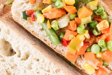 Vegetables sandwich