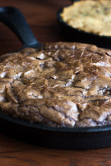 Brownies in a Cast Iron pan