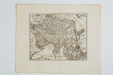 古地図　アジア図