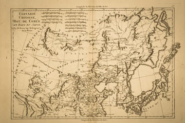 Obraz na płótnie Canvas 古地図　アジア図
