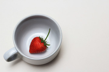 strawberry in cup