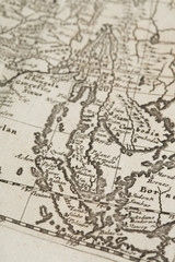 Fototapeta na wymiar 古地図　アジア