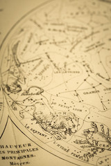  アンティークの天体図