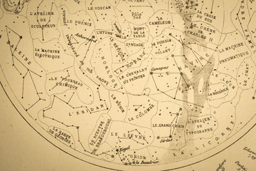  アンティークの天体図