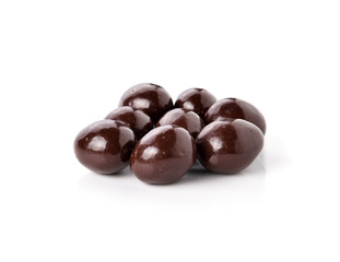 chocolate balls isolated on a white background