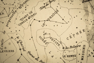  アンティークの天体図