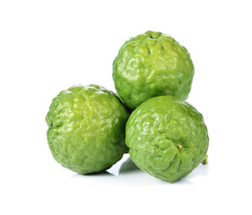 Bergamot (Kaffir lime) isolated on white background