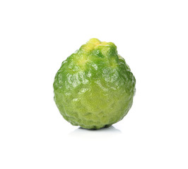 Bergamot (Kaffir lime) isolated on white background