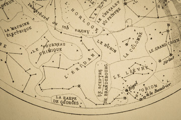  アンティークの天体図