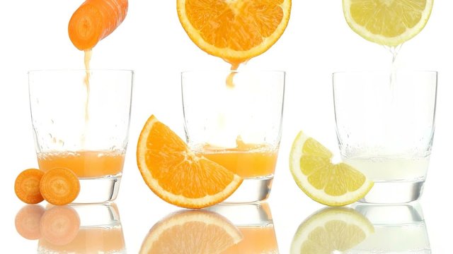 carrot orange lemon juice vitamin a c e 