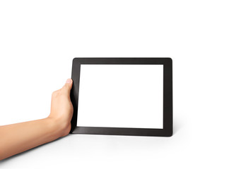 Holding touch screen tablet