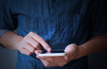 modern smartphone in hand