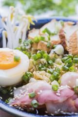Fototapeta na wymiar Asian food japanese ramen noodle