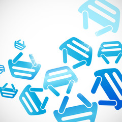 abstract background: basket