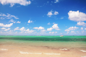 Exotic Beach in Dominican Republic, punta cana