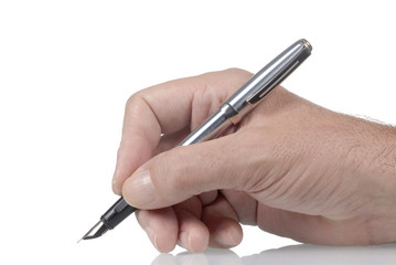Fountain pen and hand macro