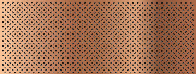 Obraz premium Metal perforated texture background banner