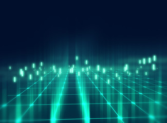 colorful  geometric grid  and blur abstract background