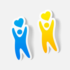 realistic design element: happiness people