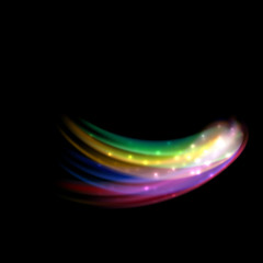 Bright colorful abstract art stroke