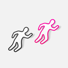 realistic design element. scene of the crime