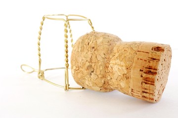 cork from champagne bottle