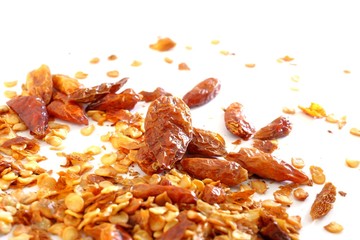 dry chilli and seeds
