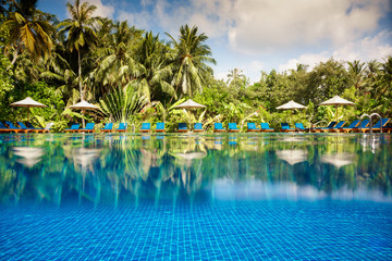 Tropical swimming pool