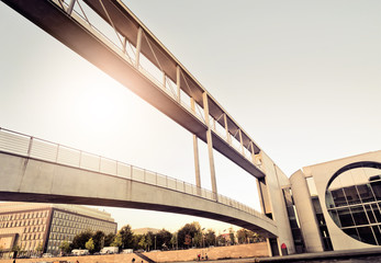 Modern pedestrian bridge