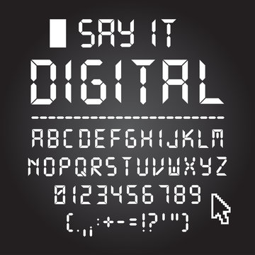 fine digital font