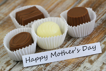 Happy Mother's Day card with chocolates