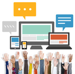 Responsive Design Internet Communication Technology Concept