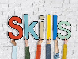 Skills Word Development Improvement Concept