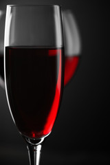 Red wine close-up