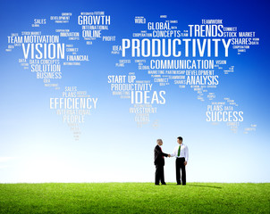 Productivity Mission Strategy Business World Vision Concept