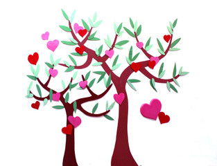 Decorative tree with heart