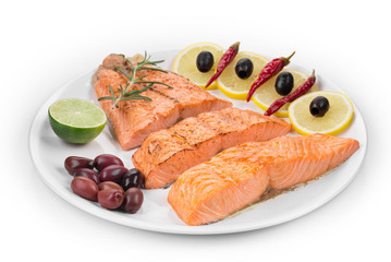Grilled salmon