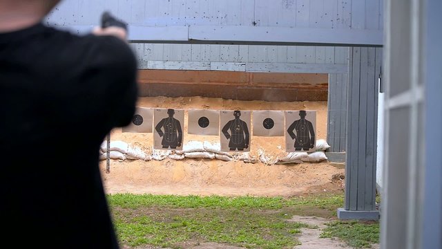 Gun fire target practice