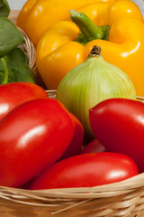 Fresh autumn vegetables.