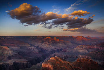 Sonnenuntergang am Hopi point, Grand Canyon
