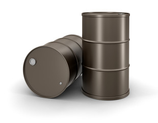 Oil drums (clipping path included)